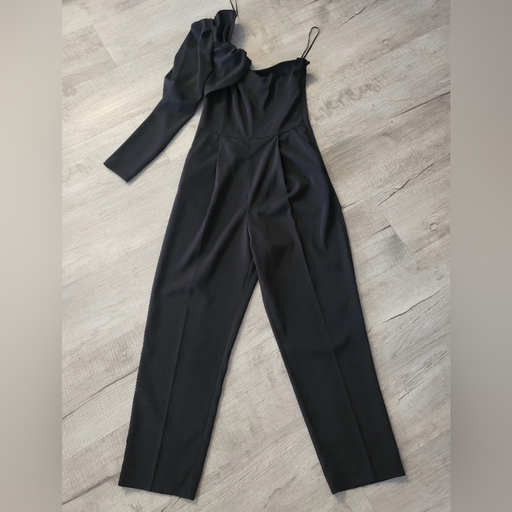 H&M Black One-Shoulder Jumpsuit